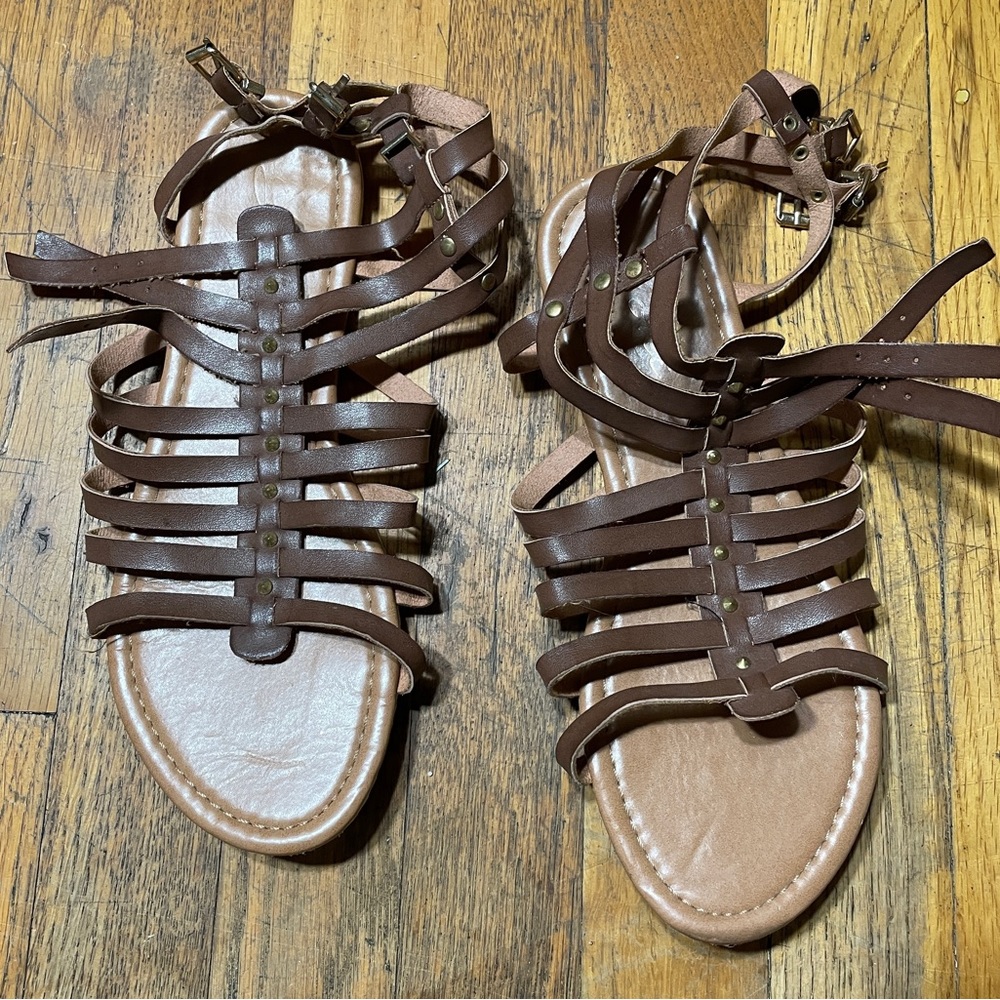 Joie Gladiator Sandals Brown Size 7